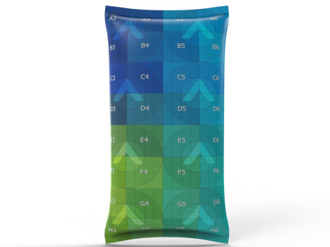 Jumbo Snack Bag 250x450mm packaging mockup 3D Model