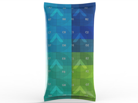 Jumbo Snack Bag 250x450mm packaging mockup 3D Model