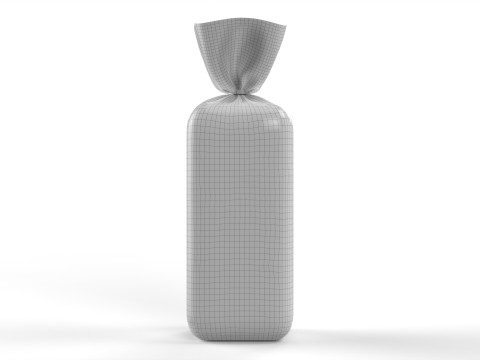 Bread Slice Foil Packaging 3D Model