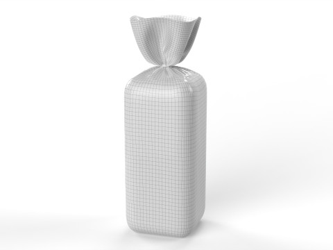 Bread Slice Foil Packaging 3D Model