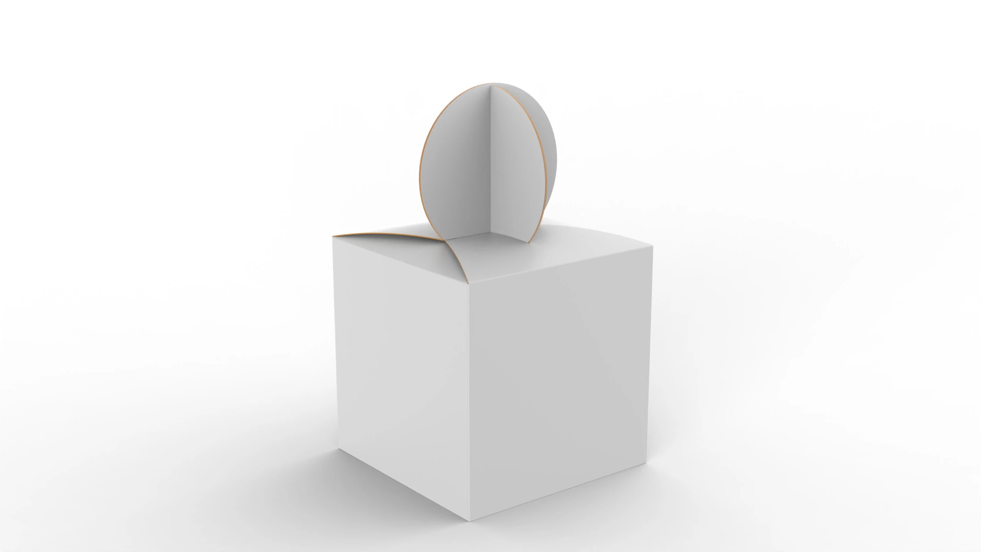 Gift box 150x150x150mm 3D Model .c4d .max .obj .3ds .fbx .stl .blend 