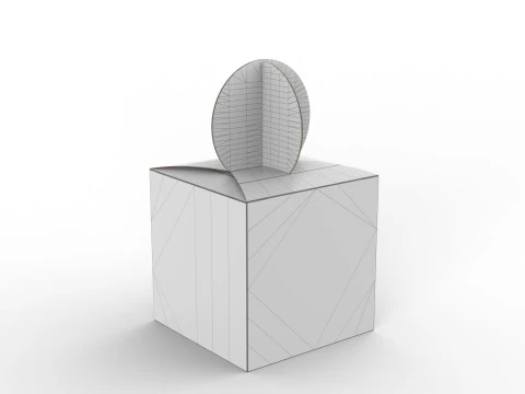 Gift box 150x150x150mm 3D Model