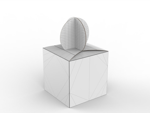 Gift box 150x150x150mm 3D Модель