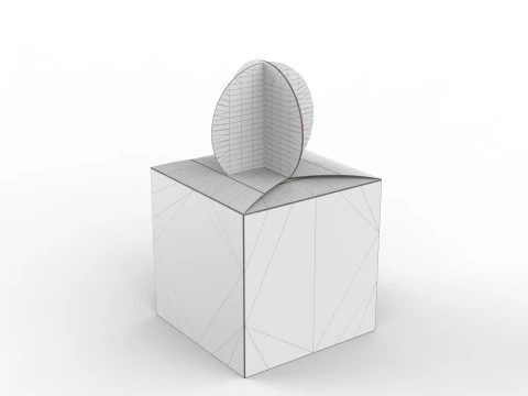 Gift box 150x150x150mm 3D Model
