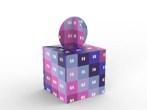 Gift box 150x150x150mm 3D Model