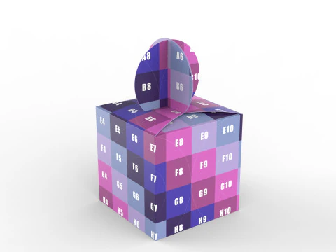 Gift box 150x150x150mm 3D Model