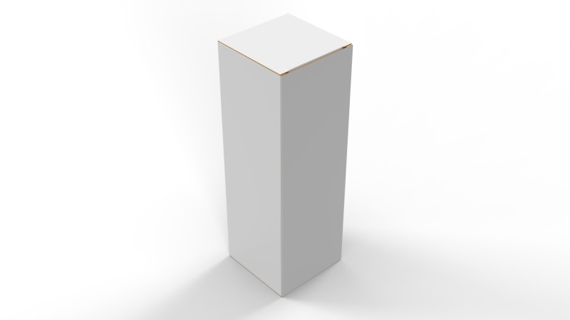 Packaging box 50x50x150mm Model 3D .c4d .max .obj .3ds .fbx .stl .blend