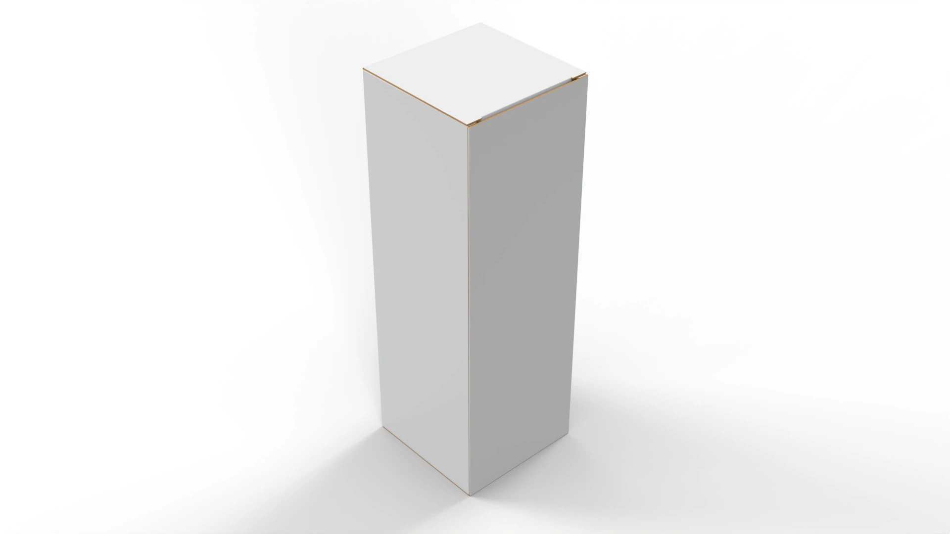 Packaging box 50x50x150mm 3D Model .c4d .max .obj .3ds .fbx .stl .blend