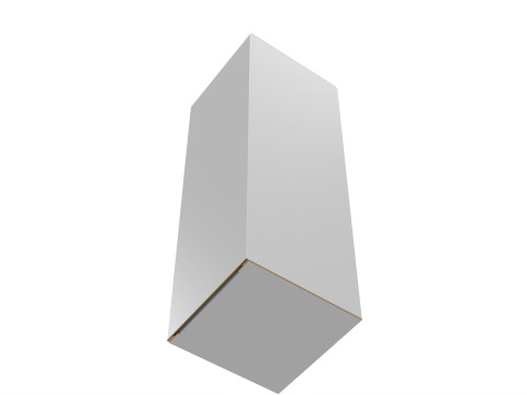 Packaging box 50x50x150mm Model 3D