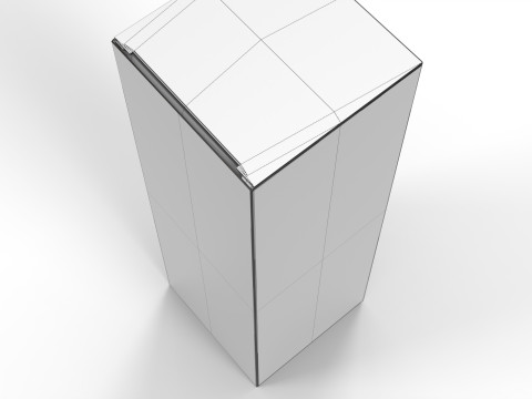 Packaging box 50x50x150mm Model 3D