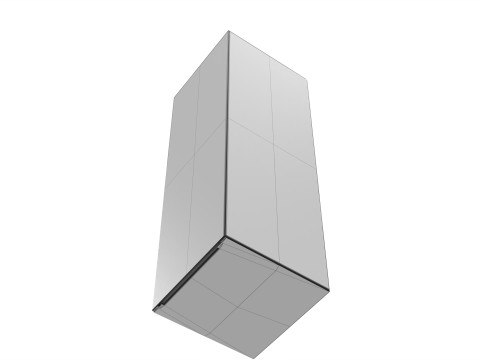 Packaging box 50x50x150mm Model 3D