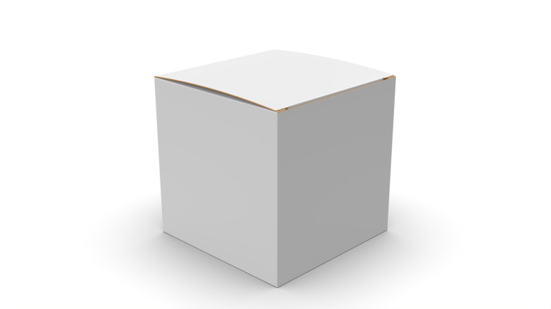 Packaging box cube 80x80x80mm DIE-CUT INCLUDE 3Dモデル .c4d .max .obj .3ds .fbx .stl .blend 
