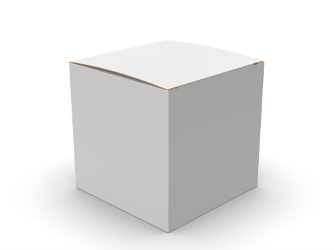 Packaging box cube 80x80x80mm DIE-CUT INCLUDE Modelo 3D