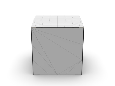 Packaging box cube 80x80x80mm DIE-CUT INCLUDE 3Dモデル
