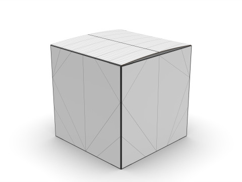 Packaging box cube 80x80x80mm DIE-CUT INCLUDE 3Dモデル