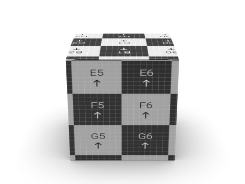 Packaging box cube 80x80x80mm DIE-CUT INCLUDE 3Dモデル