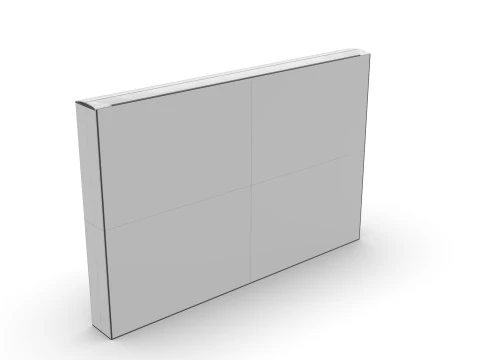 Packaging box 200x20x130mm 3D Model