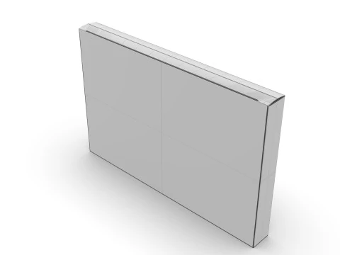 Packaging box 200x20x130mm 3D Model