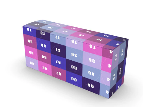 Packaging box 200x60x90mm 3D Model
