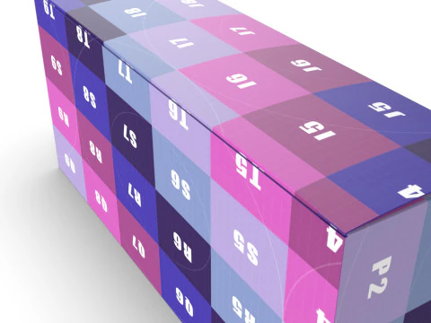 Packaging box 200x60x90mm 3D Model