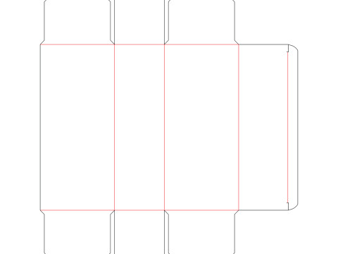 Packaging box 200x60x90mm 3D मॉडल