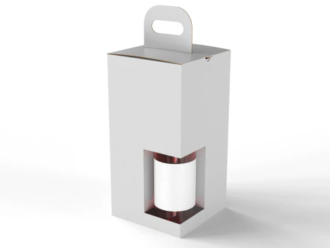 2병용 포장 상자 135x135x265mm 3D 모델