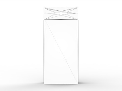 Packaging box with hang hole 80x30x150mm 3D-Modell