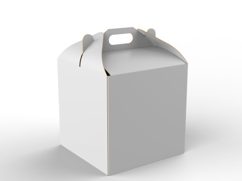 Packaging Box Carrying Handle 200x200x200mm Modelo 3D