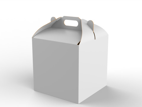 Packaging Box Carrying Handle 200x200x200mm 3D Model