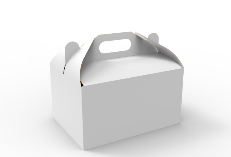Packaging Box Carrying Handle 280x200x150mm Model 3D .c4d .max .obj .3ds .fbx .stl .blend