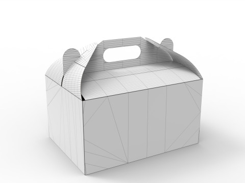 Packaging Box Carrying Handle 280x200x150mm Model 3D