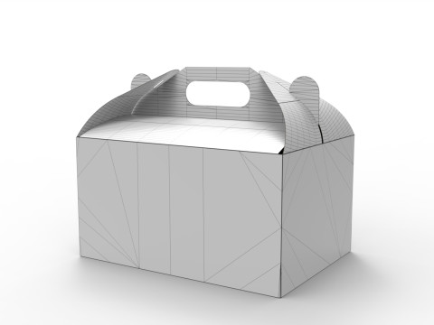 Packaging Box Carrying Handle 280x200x150mm Model 3D