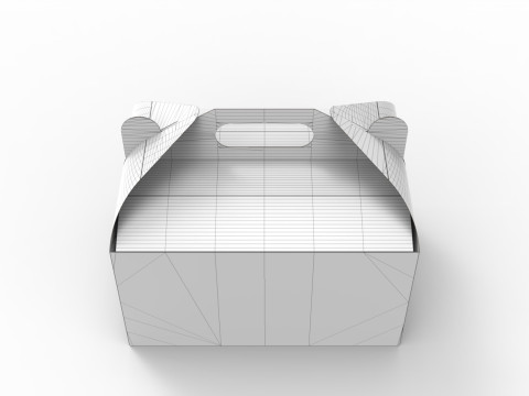 Packaging Box Carrying Handle 280x200x150mm Model 3D