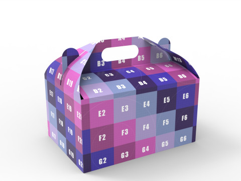 Packaging Box Carrying Handle 280x200x150mm Model 3D