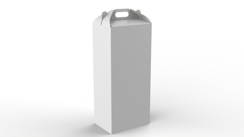 Packaging Box Carrying Handle 280x200x625mm 3D Модель .c4d .max .obj .3ds .fbx .stl .blend 