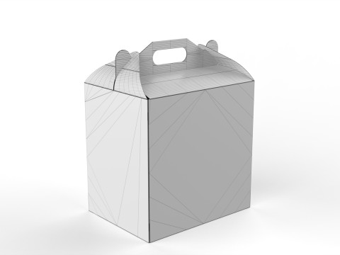 Packaging Box Carrying Handle 400x300x400mm 3D Model
