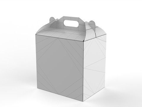 Packaging Box Carrying Handle 400x300x400mm 3D Model
