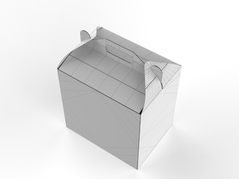 Packaging Box Carrying Handle 400x300x400mm 3D Model