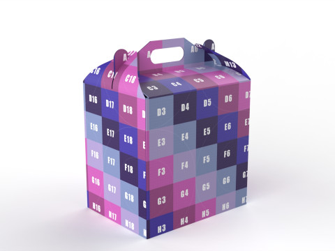 Packaging Box Carrying Handle 400x300x400mm 3D Model