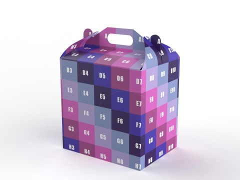 Packaging Box Carrying Handle 400x300x400mm 3D Model