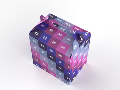 Packaging Box Carrying Handle 400x300x400mm 3D Model