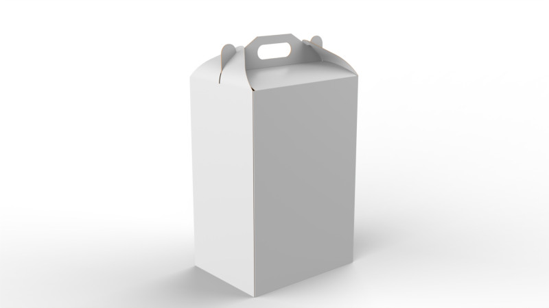 Packaging Box Carrying Handle 400x300x600mm 3D Model .c4d .max .obj .3ds .fbx .stl .blend 