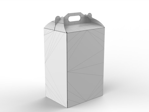 Packaging Box Carrying Handle 400x300x600mm 3D Model