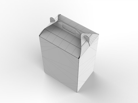 Packaging Box Carrying Handle 400x300x600mm 3D Model