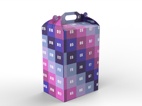 Packaging Box Carrying Handle 400x300x600mm 3D Model
