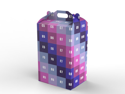 Packaging Box Carrying Handle 400x300x600mm 3D Model