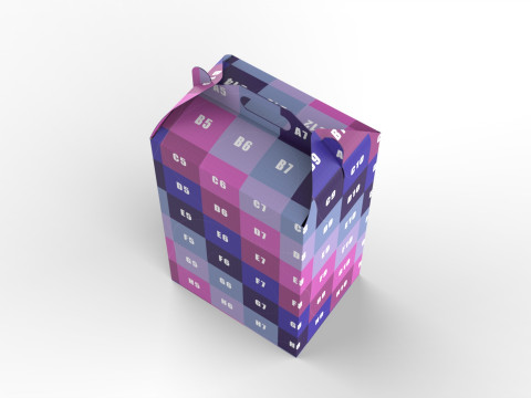 Packaging Box Carrying Handle 400x300x600mm 3D Model