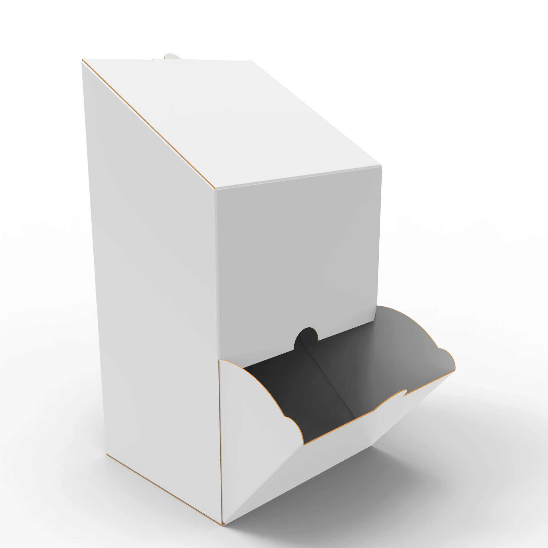 Packaging Dispenser box with tapered top 150x130x280mm 3D Model .c4d .max .obj .3ds .fbx .stl .blend 