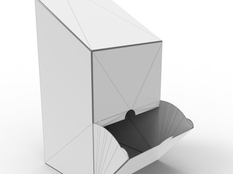 Packaging Dispenser box with tapered top 150x130x280mm 3D-Modell