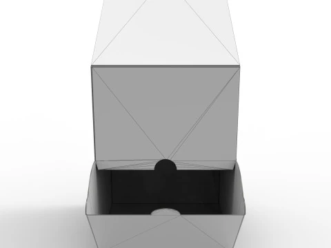 Packaging Dispenser box with tapered top 150x130x280mm 3D Model